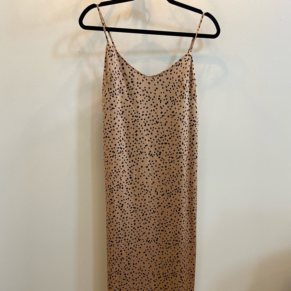 Leopard slip dress